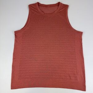 Lululemon Womens Size 8 Breeze by Muscle II Tank Seamless Top Shirt Copper Clay